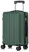 YONSLY Handbagage Koffer - 55cm - 40 L - Cijferslot - 360° Draaibare Wielen - Donkergroen
