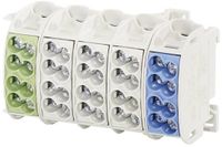 Hensel 2600137 Hoofdleiding vertakkingsklem 3-kleurig 5-polig Geleidertype: L, N, PE