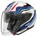 Nolan N40-6 Piega 344, casque ouvert, couleur: Blanc/Bleu/Rouge, taille: M