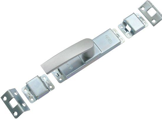 Nemef Krukespagnolet - aluminium geanodiseerd - F1 - Slag 16 mm - incl 2 hoeksluitplaten en 2 geleiders