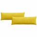 vidaXL Zitkussens 2 stuks Geel 120 x 40 cm Corduroy stof