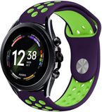 Strap-it Siliconen sport bandje - paars/groen