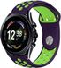 Strap-it Siliconen sport bandje - paars/groen