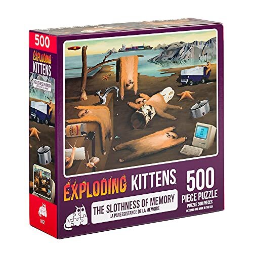 Exploding Kittens LLC Exploding Kittens Puzzel - Slothness of Memory (500)