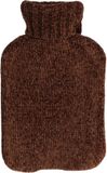 Home & Styling Warmwater kruik Soft touch - 1.75 Liter - Pluche Hoes - Beertjes Bruin
