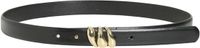 VILA VISIGNE LEATHER JEANS BELT/EF - Dames - Riemen - Leer - Zwart - 85 cm
