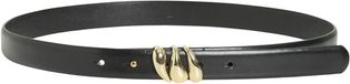 VILA VISIGNE LEATHER JEANS BELT/EF - Dames - Riemen - Leer - Zwart - 85 cm
