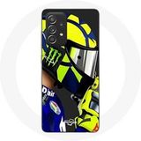 Maniacase Hoesje voor Samsung Galaxy A52 Valentino Rossi Motogp wereldkampioen speedracer