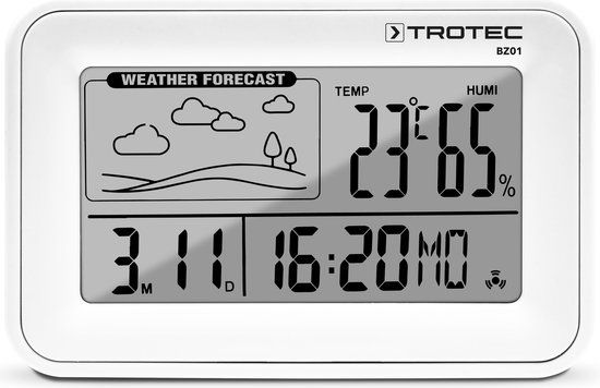 Trotec Digitale wekker met weerstation BZ01