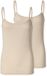 Schiesser 2PACK Spaghettitop Dames Onderhemd - sand - Maat S