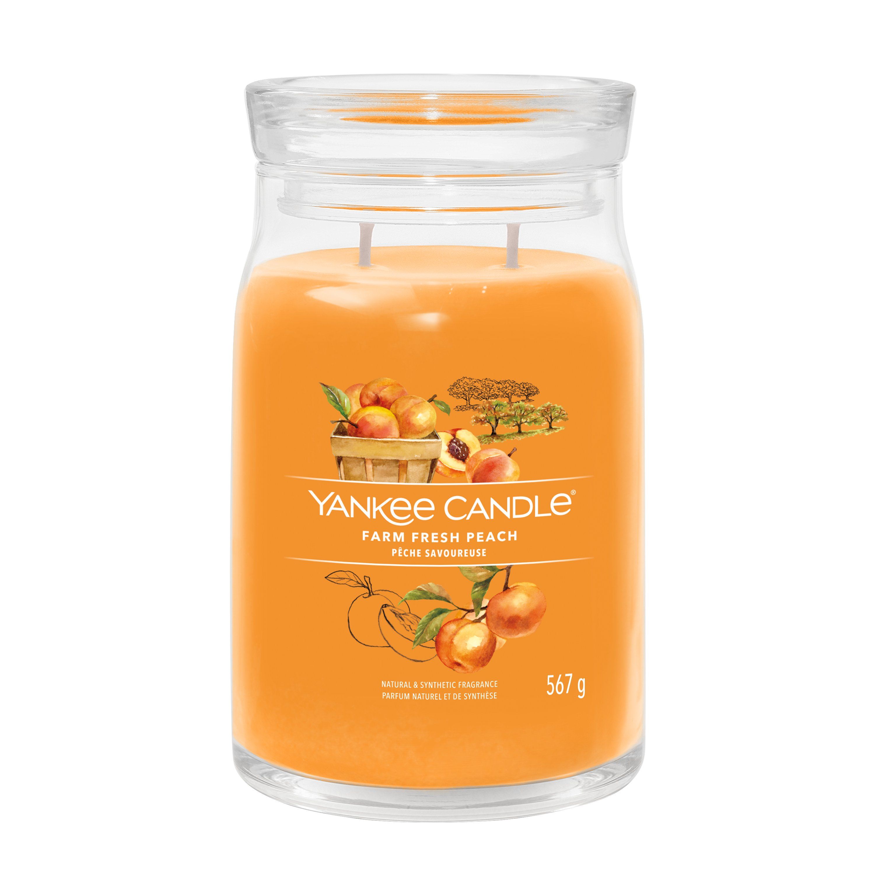 Yankee Candle Farm Fresh Peach Signature Cylinder Candle
