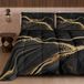 PETTI Artigiani Italiani Winterdekbed 220 × 260 cm, Zwart marmer