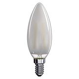 EMOS Z74215 A++, LED gloeilamp Filament Candle mat A++, warm wit, glas, 4 W, E14, transparant, 4 x 11 cm