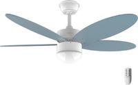 Cecotec EnergySilence Aero 4260 Sky Plafondventilator met licht, 40 W, DC-motor, diameter 106,7 cm, met 5 omkeerbare vleugels, ledlicht, afstandsbediening, timer, 6 snelheden