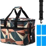 Packaway Sac isotherme isolé 4 couches - Sac à lunch 30 litres - Abstrait