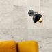 Asir Group Berceste Lampe murale Noir, Or Métal E27