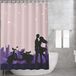 Bonamaison Douchegordijn voor badkamer, polyester, waterdicht, schimmelbestendig, 3D-digitale print, 140 x 200 cm, ontworpen en vervaardigd in Turkije