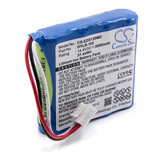 VHBW Batterij vervanging voor Edan HYLB-102 voor medische technologie (2600mAh, 14,4V, Li-Ion)