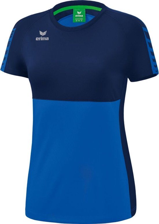 ERIMA Six Wings T-Shirt Dames - New Royal-New Navy Maat 38