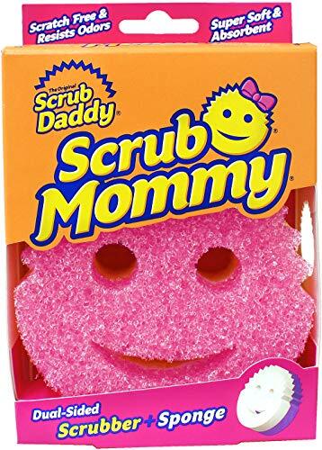 Scrub Daddy Scrub Mommy Scratch Free Dubbelzijdige Scrub Spons, Roze