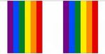Merkloos / Sans marque Shoppartners Bv Vierkante regenboog vlaggenlijn 9 m