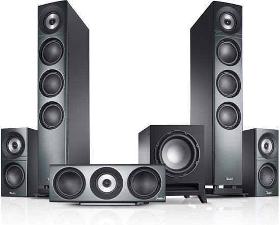 Teufel DEFINION 3 Surround Power Edition "5.1-Set" - High end surround set met vloerstaande speakers - Antraciet
