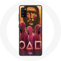Maniacase Case voor Samsung Galaxy A41 Squid Game Masks Driehoek vierkant en cirkeltekening