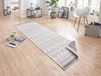 Northrugs Kuba Vloerkleed Binnen & Buiten 80x350 cm Grijs/Crème