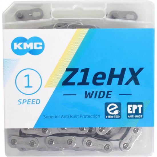 KMC Ketting Z1eHX 1/2" x 1/8" 1S wide -112 schakels