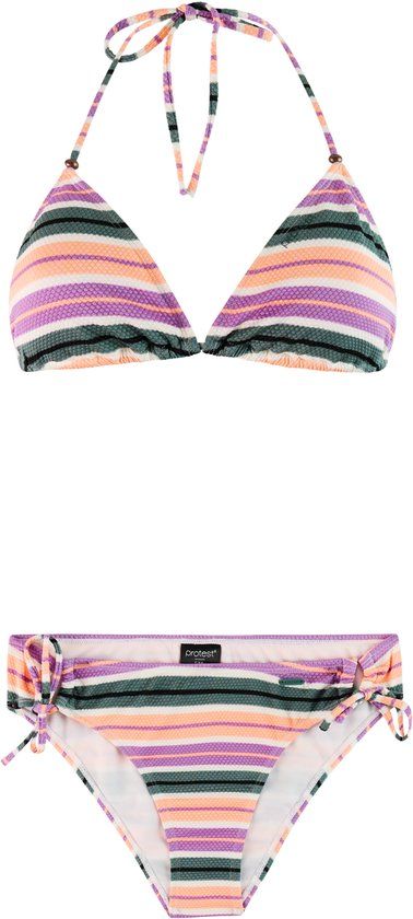 Protest PRTMatch Triangel bikini set Dames Jelly Purple/Gestreept