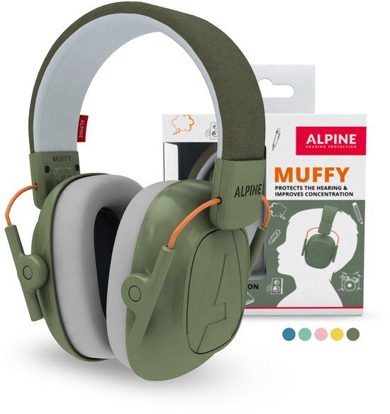 Alpine Muffy Kids Gehoorbescherming - Groen - 25 dB