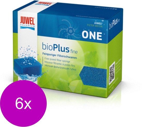 Juwel Bioplus Fine One - Filtermateriaal - 6 x Blauw 2 stuks