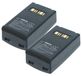 Vhbw 2x Batterie Remplacement Pour Datalogic 94acc1386 Bt-26, Bt-10 Pour Scanner De Code-barre Pos (5200mah, 3,7v, Li-ion)