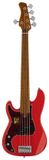 Sire Basses Sire P5 A5L/DRD Marcus Miller linkshandige basgitaar 5-snarig passief elzen dakota red