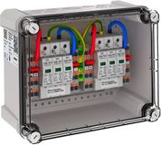 OBO Bettermann Generatoraansluitkast 2x2 PV-String op 2 WR-MPP 1000V DC lichtgrijs RAL 7035, 5088445