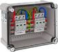 OBO Bettermann Generatoraansluitkast 2x2 PV-String op 2 WR-MPP 1000V DC lichtgrijs RAL 7035, 5088445