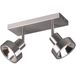 BES LED Trion Leonida Plafondspot - GU10 - 2-lichts - Rechthoek - Mat Nikkel - Aluminium