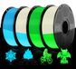 PLA-filament glow-in-the-dark, 1,75 mm, 4 x 1 kg, vert/bleu