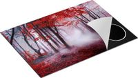Chefcare Inductie Beschermer Rood Bos met Bomen - 75x50 cm - Inductie Mat