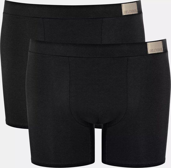 sloggi men GO Natural Short C2P - Black - Size L (2-pack)