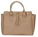 Sac à main luxueux en cuir véritable, modèle "Dollaro", avec double poignée et bandoulière amovible. Fabriqué en Italie