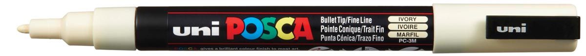 Posca uni-ball Paint Marker op waterbasis PC-3M ivoor