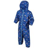 Regatta - Kids' Pobble Printed Breathable Waterproof Rainsuit - Outdoorbroek - Kinderen - Maat 2-3 Jahre - Blauw