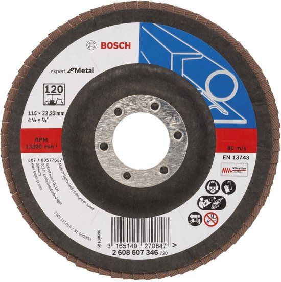 Bosch Lamellenschuurschijf 115 mm, 120