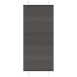 vidaXL Plissé rolgordijn 95x200 cm stofbreedte 94,4 cm polyester zwart