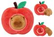 Capybara peluche avec bébé - 2-en-1 - Pomme - 25 cm - Coussin capybara en peluche