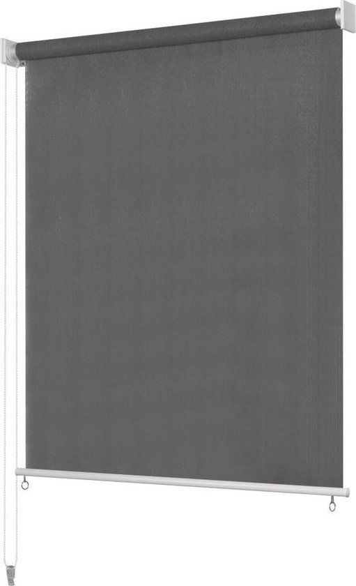 vidaXL Rolgordijn voor buiten 140x230 cm Antraciet