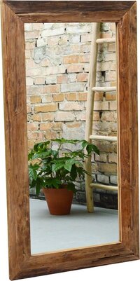 Living Furn - spiegels mirror erosie - 4x80x150 - teakhout