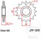 JT Sprockets JTF1370.16 Steel Voortandwiel Zilver 16t