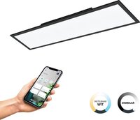EGLO connect.z Salobrena-Z Smart Plafondlamp - 120 cm - Zwart/Wit - Dimbaar - Zigbee